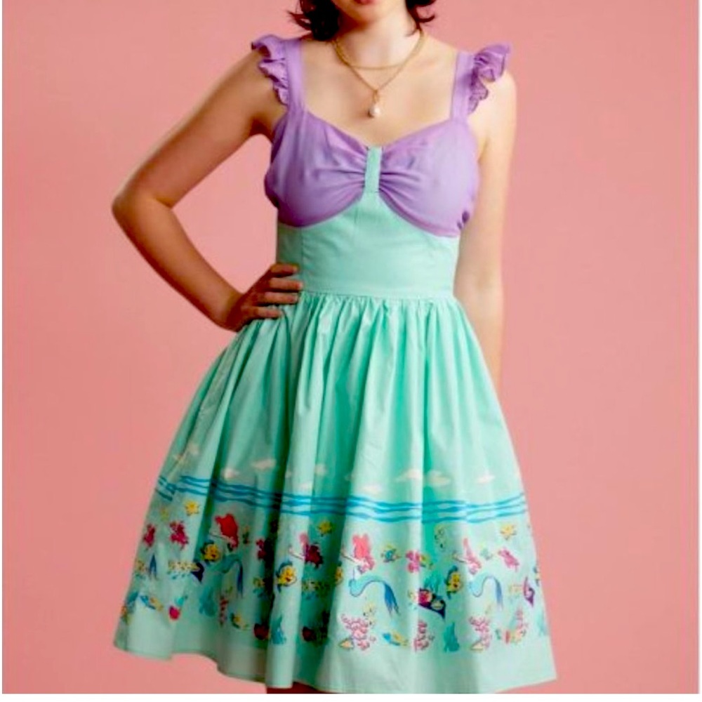 NWOT Her Universe Disney The Little Mermaid Retro Dress